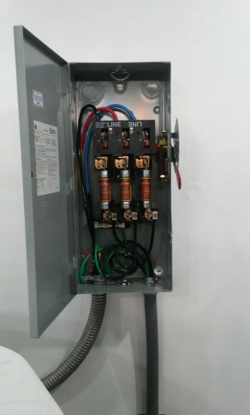 Three-phase disconnect switch installed for Electrical Wiring & Rewiring in Bardstown